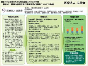 働きやす確保のための環境整備に関する好事例